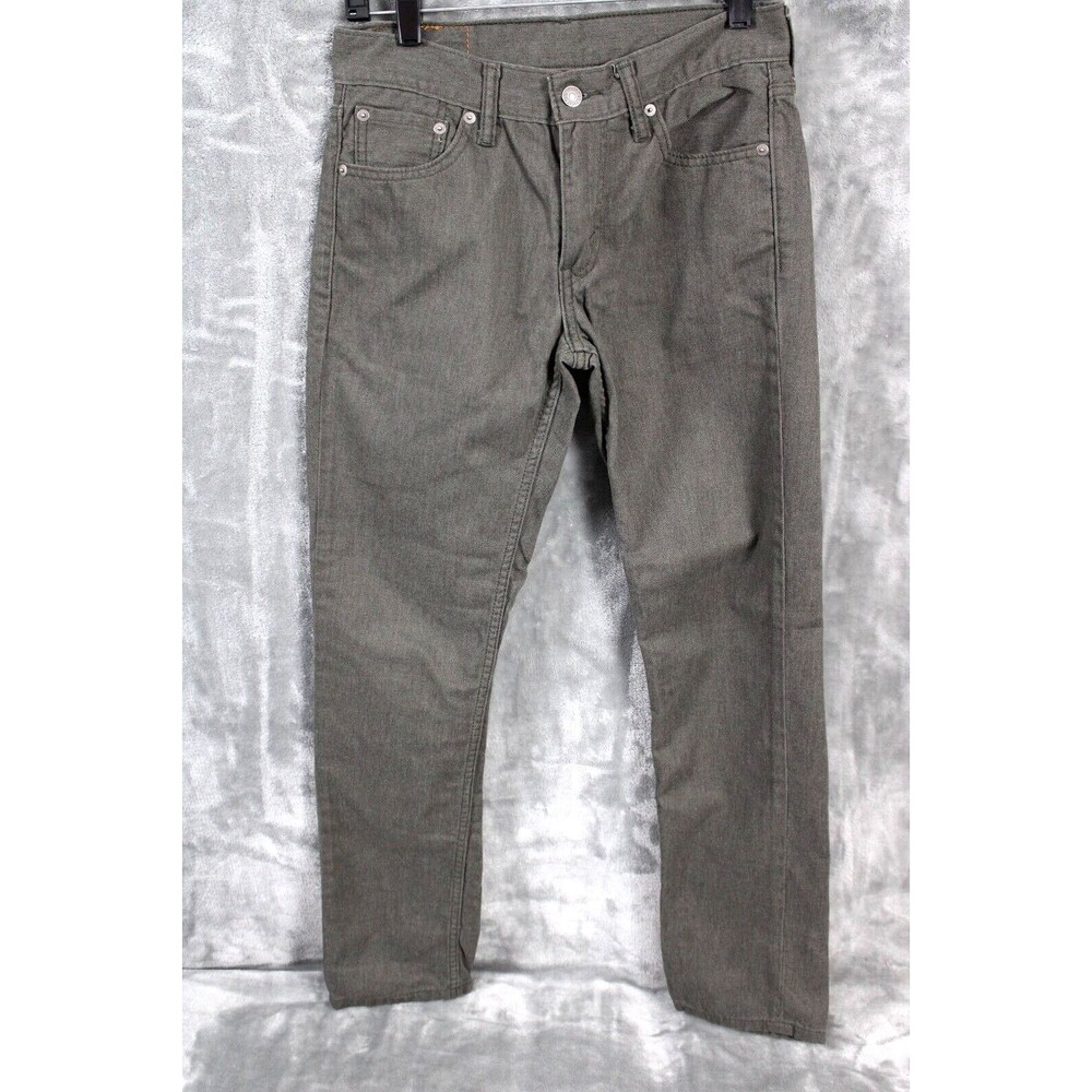 Levi's 511 Slim Straight Leg Ultra Soft Men's Size 29x32 Charcoal Gray Denim